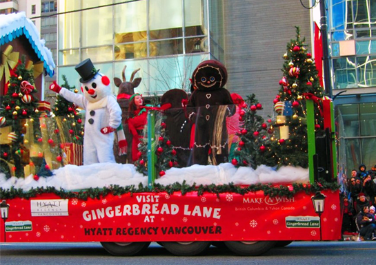 Rogers Santa Claus Paradeの様子